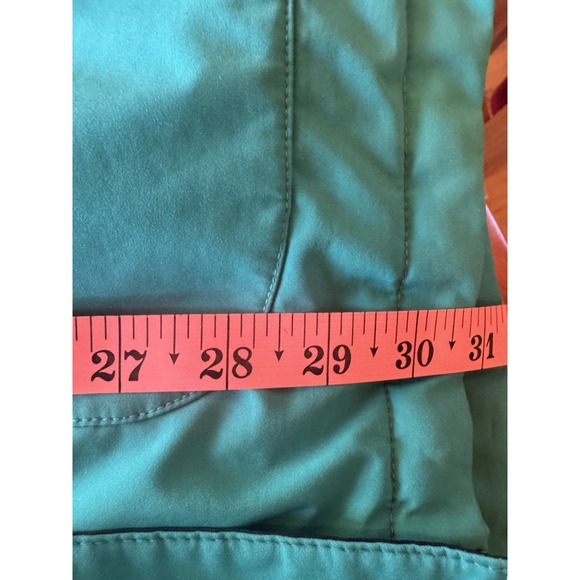 Eddie Bauer Turquoise GoreTex Woman's Medium Hooded Jacket Pockets Padded Lining - Picture 12 of 12